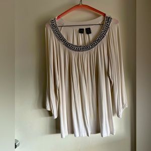 Saks fifth beaded blouse Size medium in women’s.